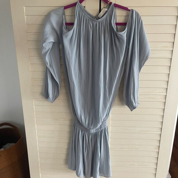 Ramy Brook Lauren Dress, Cold-Shoulder, in light ice blue Size XS - Picture 2 of 3